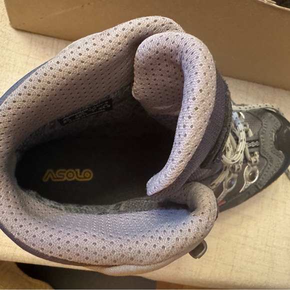 Asolo Women’s Gray and Red Hiking Boots - Picture 4 of 4